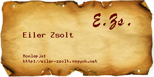 Eiler Zsolt névjegykártya
